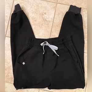 Figs high waisted black joggers